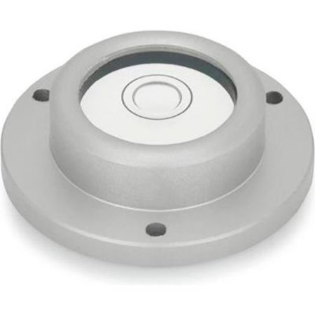 J.W. WINCO J.W. Winco GN2277 Bull's Eye Levels, Aluminum, Surface Mount, 0.55" Hub Dia, 0.79" Base Dia, Silver 2277-ALN-20-K-30-A